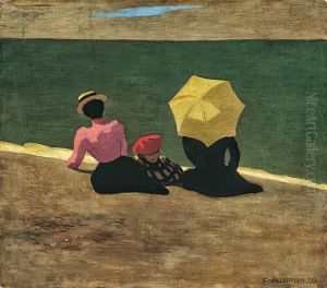 Sur la plage de Dieppe by Felix Vallotton
