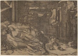 Raphael's Dream by Marcantonio Raimondi