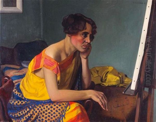 Femme au chevalet - view 1