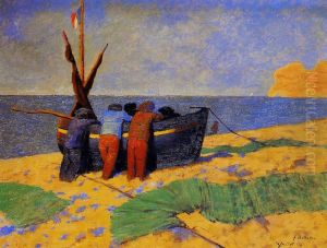 Le 14 juillet a Etretat by Felix Vallotton