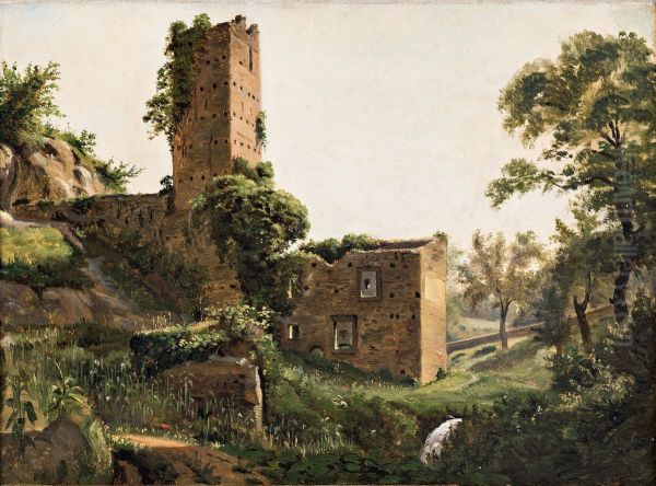 Landscape with ruins - view 1