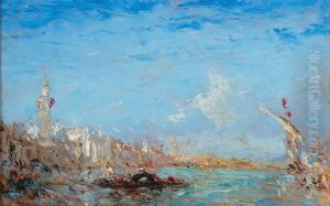 Grand Canal in Venice by Felix Ziem