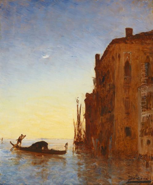 Gondola on the lagoon - view 1