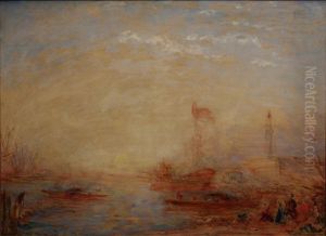 Venice, the Bucentaure by Felix Ziem