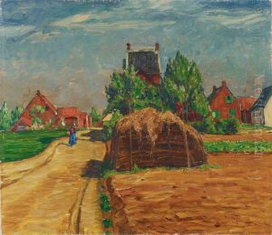 Dorfstrase Mit Heuschober by Theo Champion