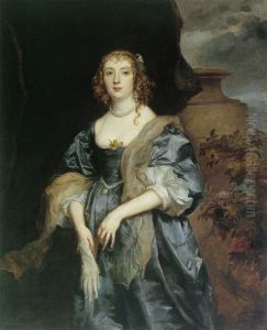 Portrait of Anne Carr, Countess of Bedford by Sir Anthony Van Dyck