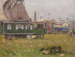 In Front Of The Fair Waggon by Theo Champion