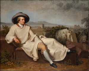 Goethe in der romischen Campagna by Johann Heinrich Wilhelm Tischbein I