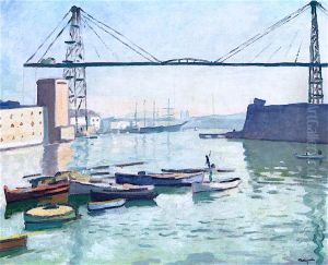 The Transporter Bridge in Marseille by Albert Marquet