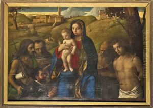 "Madonna, quattro santi e donatore"