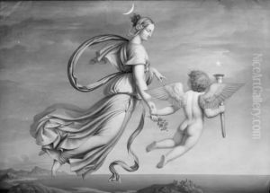 Luna og Hesperus by Johan Ludwig Lund