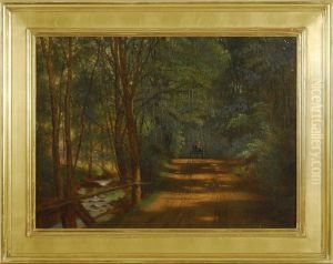 Country Road With Horse And Carriage