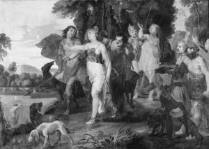Hunting Party with Diana by (studio of) Rubens, Peter Paul
