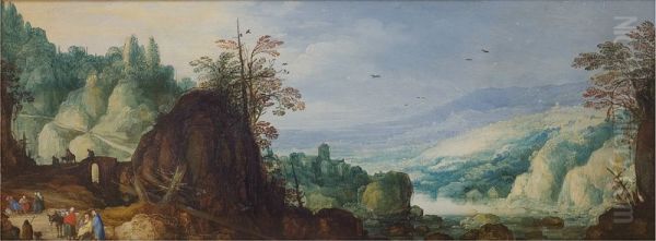 Mountain Landscape with a River - view 1