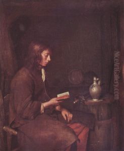 Young man reading by Gerard Ter Borch