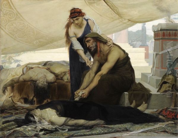 Les adieux d'OEdipe aux cadavres de sa femme et de ses fils - view 1