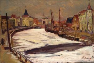 ,,Talvine Tartu Emajoega" by Nikolai Triik