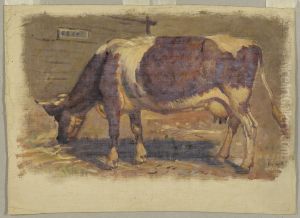 Painting, Studies. Cows, August 1876 Painting, Studies. Cows, August 1876