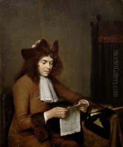 Young Man Reading by Gerard Ter Borch