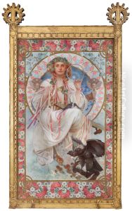 Portrait of Josephine Crane-Bradley as Slavia