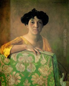 Portrait of Gabrielle Vallotton (1908) by Felix Vallotton