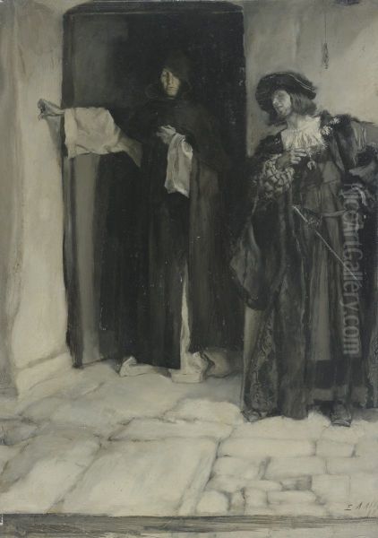 The Duke and Friar Thomas, from Measure for Measure, Act I, Scene iii - view 1