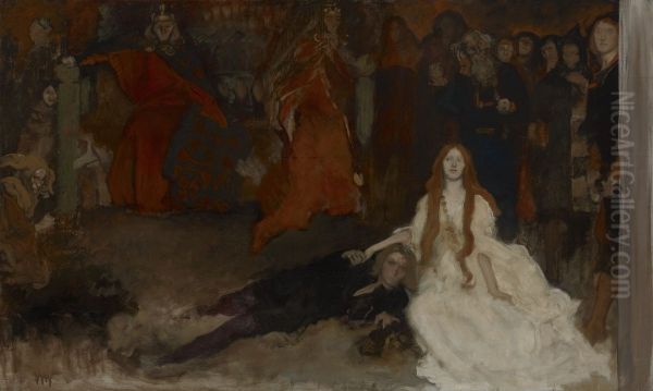 The Play Scene in "Hamlet" composition study - view 1