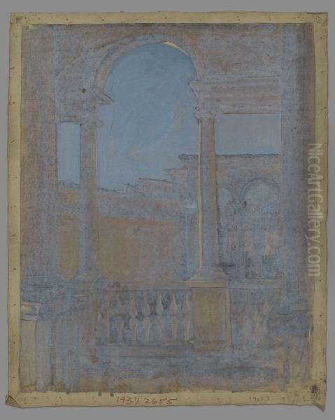 View of Italian Loggia-study - view 1