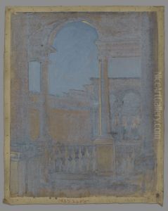 View of Italian Loggia-study