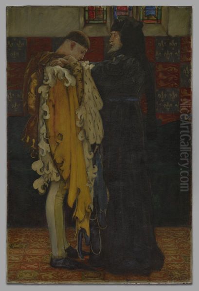 The King to the Prince of Wales: "Thou shalt have charge and sovereign trust herein.", (Act III, Scene ii) - view 1