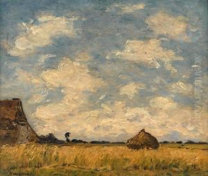 The wheat field by Louis Braquaval