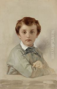 Portrait of Philippe-Gregoire Delaroche, the Artist's Younger Son by Paul Delaroche
