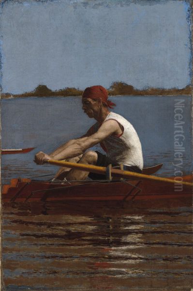 John Biglin in a Single Scull - view 1