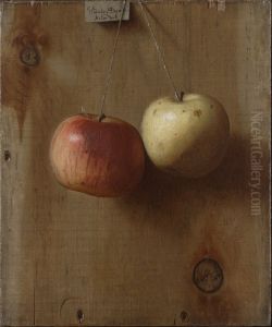 Two Hanging Apple by De Scott Evans