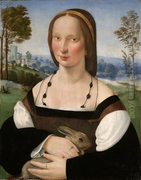 Portrait of a Lady with a Rabbit - view 1