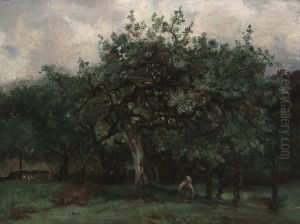 Landscape with Little Girl by Antoine Guillemet
