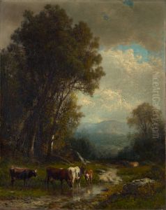 Landscape with Cattle by William Hart