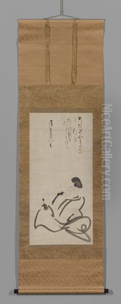The Poet Hitomaro - view 1