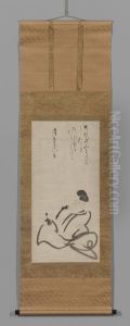 The Poet Hitomaro by Konoe Nobutada