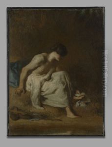 The Bather by Jean-Francois Millet