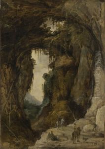 Landscape with Grotto and a Rider Landscape with Grotto and a Rider