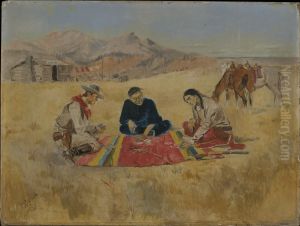 The Poker Game by Charles Marion Russell