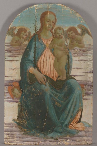 Virgin and Child with Angels Seated on Cloud - view 1
