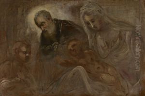 The Holy Family with the Young Saint John the Baptist by Jacopo Tintoretto