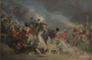 The Death of General Mercer at the Battle of Princeton, 3 January 1777 (unfinished version) by John Trumbull
