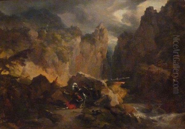 Landscape with the death of Roland - view 1
