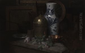 Still Life in the Studio by J. Alden Weir