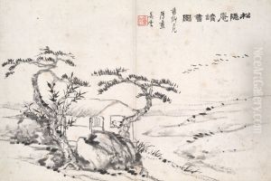 Reading at the Secluded Pine Studio (Song yin an) by Yun Wu