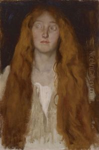 Head of Ophelia, study