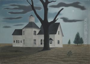 Old House, New Moon by George Ault